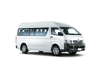 Toyota Hiace with driver from SIXT 
